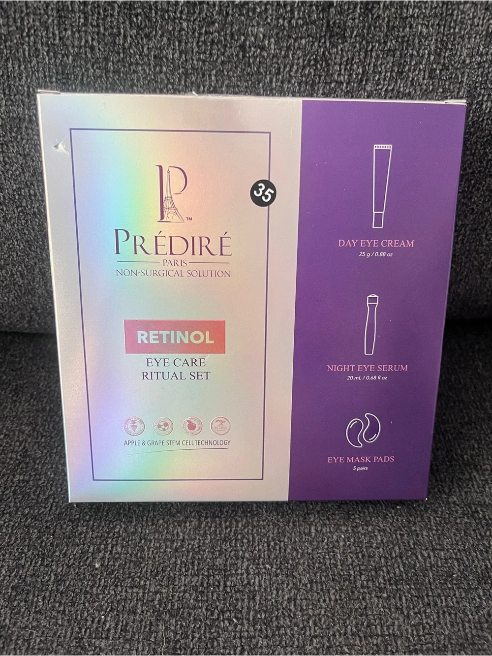 Retinol Eye Care Ritual Set – Day & Night w/ 5 eye mask pads